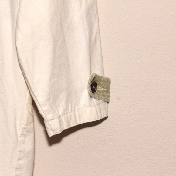 Vintage 90s Denim Duster Jacket Coat Size Medium Paris Sport Club - Picture 9 of 11